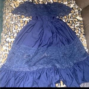 Amazon Lace Off Shoulder Cinched Dress Size 2T